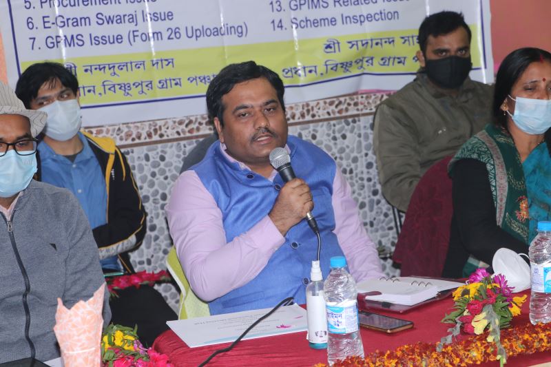 Video of Review Meeting and Inspection of Gram Panchayat- Bishnupur
